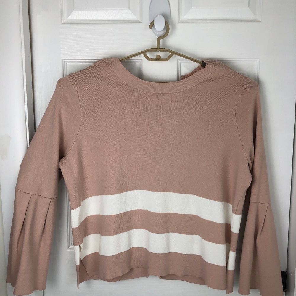 RACHEL Rachel Roy Tie-Back Sweater Pink Size 2X